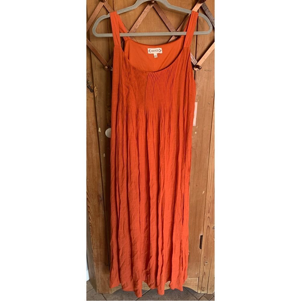 Nanette Lepore Firestarter burnt orange sleeveless midi maxi dress NWT